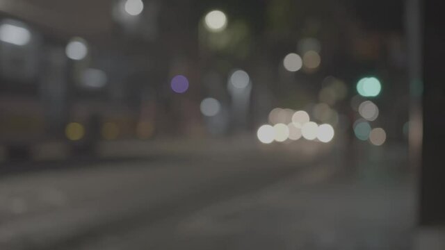 time lapse of traffic at night in motion blur rua augusta sao paulo brazil