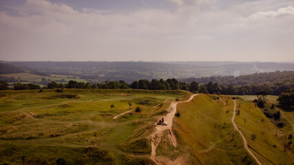 Aerial landscape view of beacon 