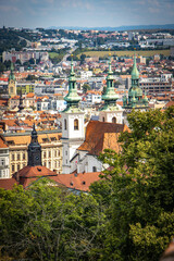 Fototapeta na wymiar view from spilberk castle over brno, czech repbulic, czech, europe, moravia