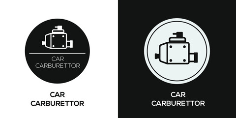 Creative (car carburetor) Icon ,Vector sign.