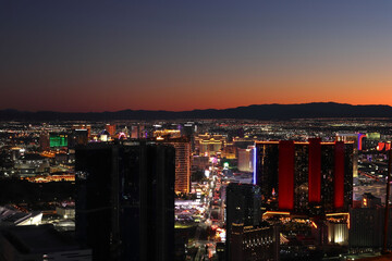 Las Vegas Strip evening view 