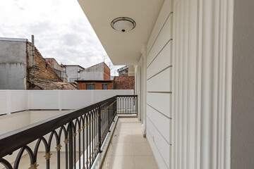 Apartment terrace with a view