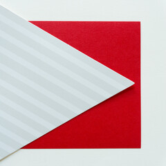 striped paper cardboard triangles