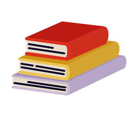 books pile illustration