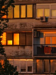 old house with windows