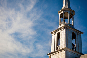 Notre-Dame-du-Portage catholic roman church (1863) by St-Lawrence river, Quebec, Canada.