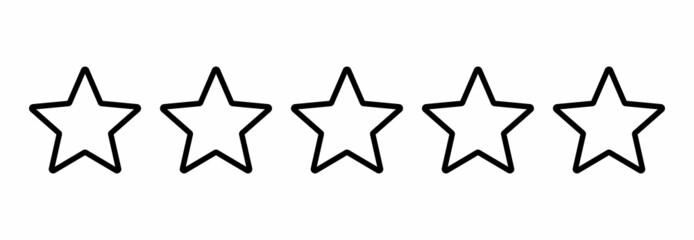 star icon, rating star icon, star vector sign symbol