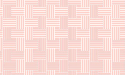 Geometric Pattern Of Squares Connecting White Lines On A Pink Background