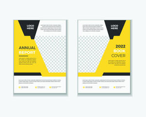 Creative modern and professional layout   business corporate book cover design template in a4.