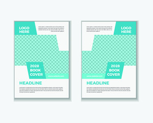 Creative modern and professional layout   business corporate book cover design template in a4.