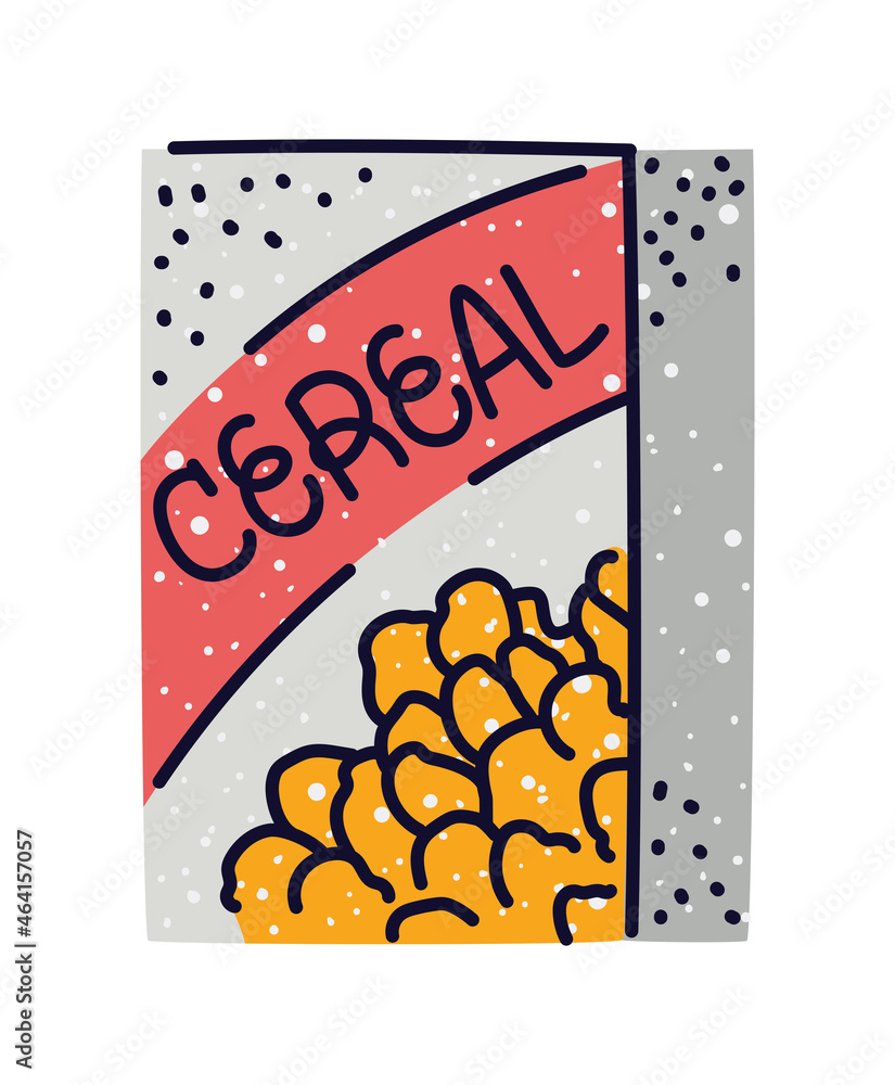 Wall mural cereal box design