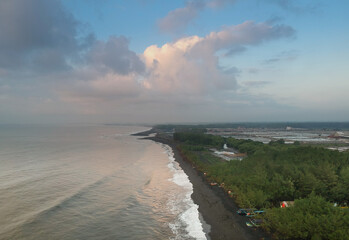 Morning view around the beach