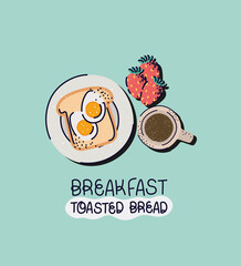 pretty breakfast design
