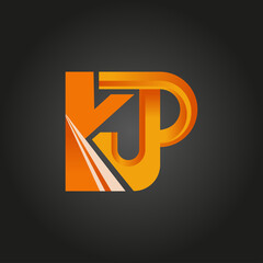 initial logo KJP or letter KJP logo, very suitable for a industrial business logo or other business, can also be used as a game or technology community logo