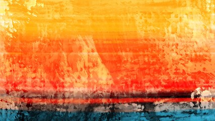 Abstract background painting art with orange sunset paint brush for presentation, website, halloween poster, wall decoration, or t-shirt design.