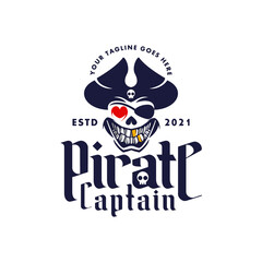  Logo Pirate Captain For Restaurant Beverages And Food