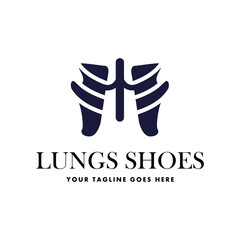 Logo Lungs Shoes For Health And Fitness