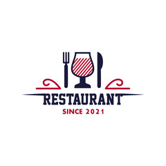 Logo Restaurant Simple For Beverages And Food 