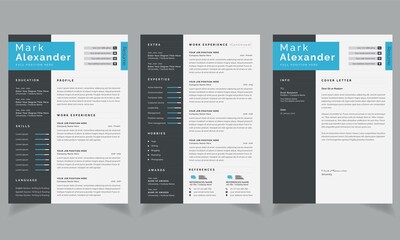 Resume and Cover Letter Set 2-page Professional Design
