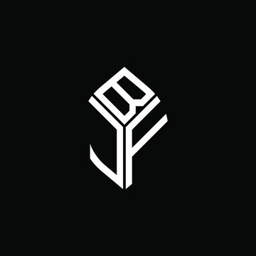 BJF letter logo creative design. BJF unique design
