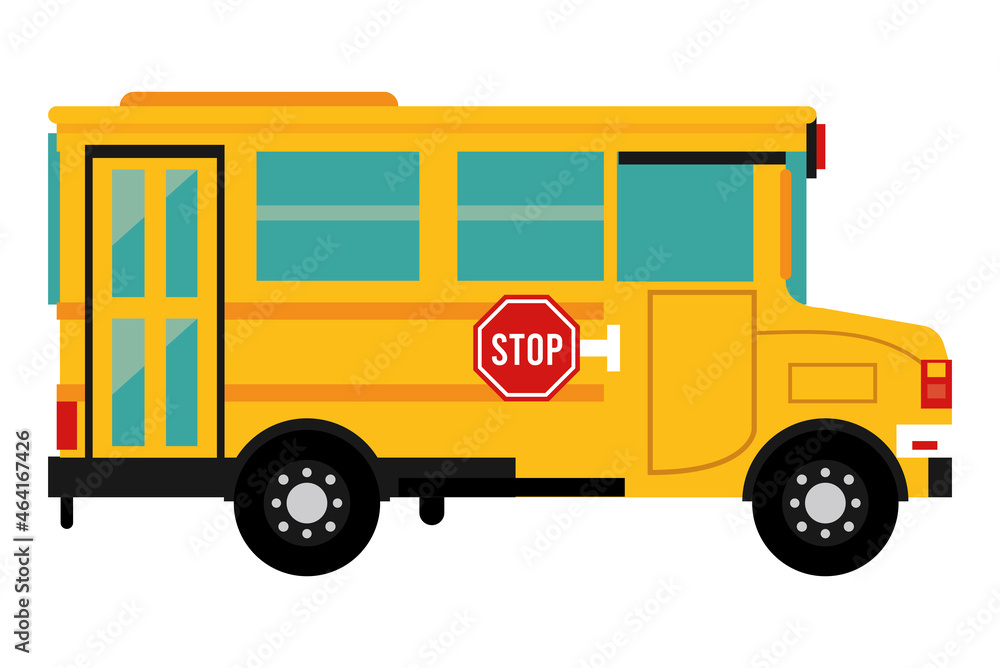 Sticker school bus classic vehicle