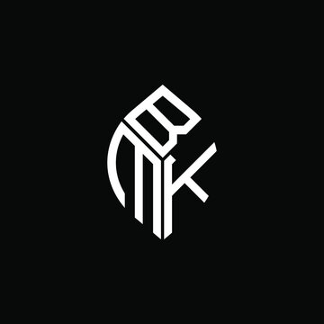 BMK letter logo creative design. BMK unique design
