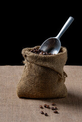 coffee beans in sacks