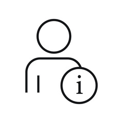 User information icon design vector illustration