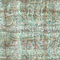 Seamless elegant mixed media pattern in navy, blue, pink, and cream. High quality illustration. Ornate and highly detailed and textured realistic faux collage. Sophisticated intense textile design.