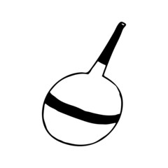 enema medical hand drawn doodle. vector, scandinavian, nordic, minimalism, monochrome. icon. treatment.