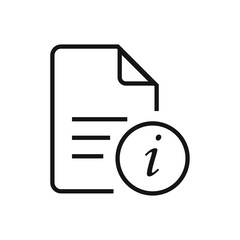 Info document icon design vector illustration