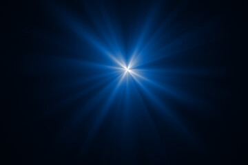 Obraz premium lens flare effect on black blackground