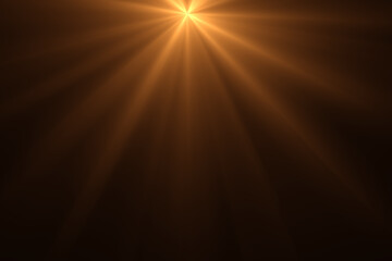 lens flare effect on black blackground