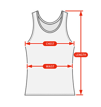 Clothing Size Chart Vector Illustration Casual Jersey Pants