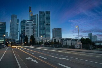 Fototapeta na wymiar Skyline of Frankfurt am Main, Germany, European Finance Capital