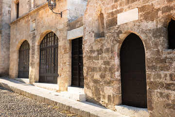 Fototapeta na wymiar The Street of the Knights in Rhodes, Greece