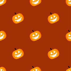 Halloween Theme Seamless Pattern in EPS 10. Perfect for Banner, Website Background, Wallpaper, etc