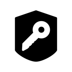 Security shield protected icon.