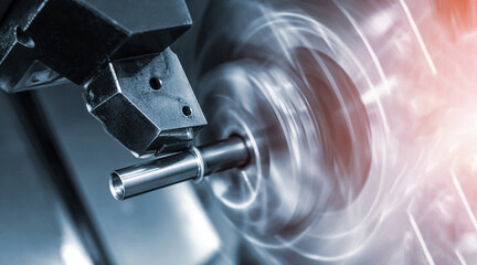 Machining parts on a lathe. A vice clamp the workpiece, which sharpens the cutter.