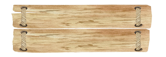 Watercolor wood sign