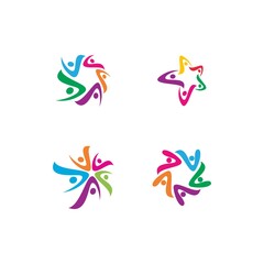 Community, network and social logo