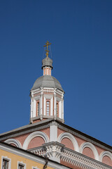 Fototapeta na wymiar View of the upper part of the Bishops' Chamber in the Astrakhan Kremlin