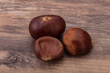 Organic natural sweet Chestnut heap