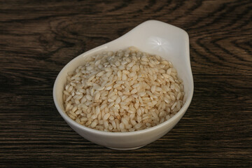 Raw arborio rice for Risotto