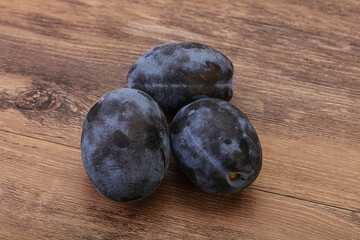 Ripe sweet and tasty plum