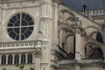 Obraz premium the facade of the cathedral of st eustache