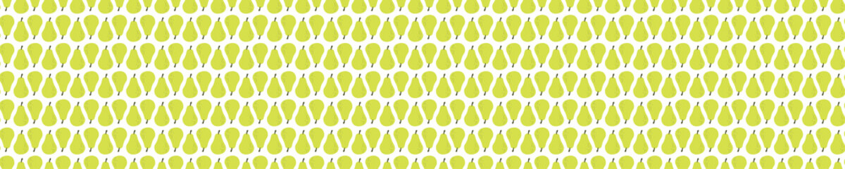 Yellow seamless pattern with pears
