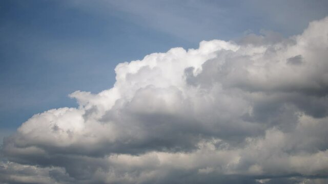 Dramatic sky with clouds background, timelapse. Cloudscape background. 