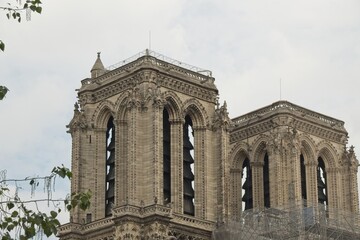 Naklejka premium cathedral of notre dame de city