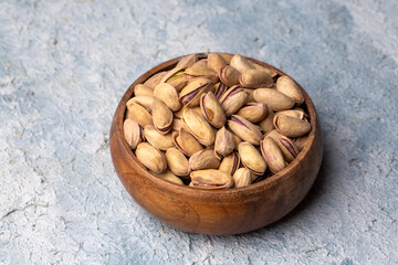Pistachios (Antep Fistigi). Close up of organic pistachios in the market. Turkish bazaar. Healthy eating concept.